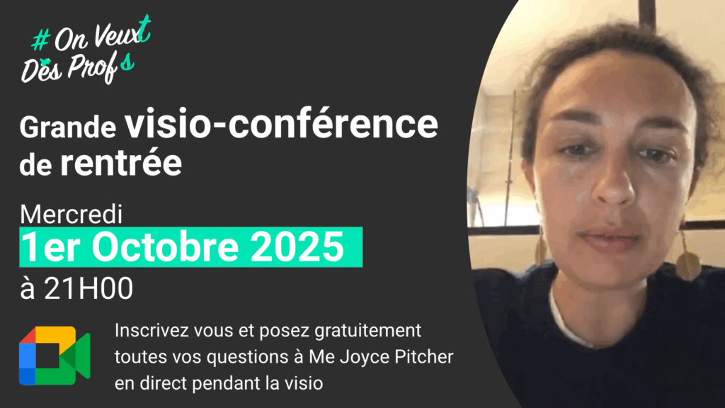 #OnVeutDesProfs : Grande visio-conférence de rentrée