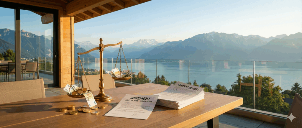 Prêts Franc Suisse : Pourquoi l’arrêt de Juillet 2025 rend l’annulation quasi-automatique