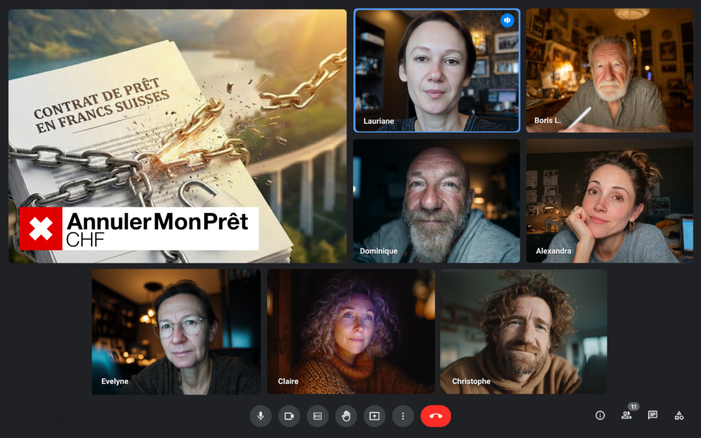 Compte rendu de la visio du 13 janvier sur l&rsquo;annulation des prêts en francs suisses