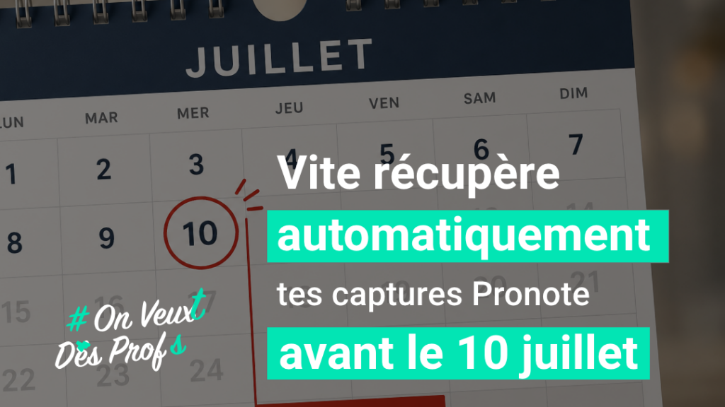Grande nouvelle : calculez automatiquement vos heures de cours perdues sur Pronote