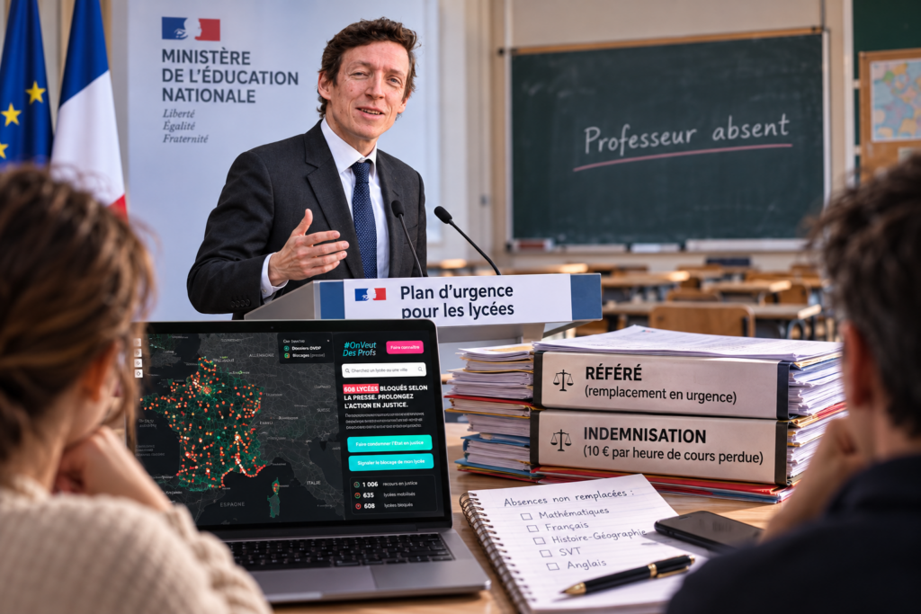 Face aux effets d’annonce du Ministre, la réponse judiciaire des parents